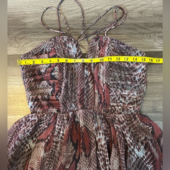 NWOT W118 by Walter Baker Daphine Dress Snake Print Red SZ XS - Picture 10 of 14